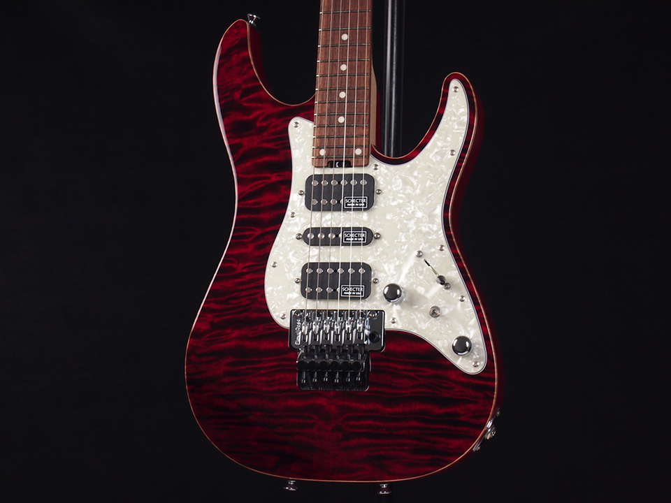 SCHECTER EX-V-24-CTM-FRT 4AG/BKCH/HR 税込販売価格 ￥298,000- 新品  コンポーネントギターの元祖として君臨するExceedモデル。美しいキルテッドメイプルトップ際立つ一本です!! « 浜松の中古楽器の買取＆販売  ギターとリペア(修理)の事ならソニックス