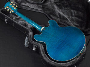 エクセルバート 青 アクア マリンブルー standard es-335 semi Hollow made in 日本製 momose 355 345 HEADWAY aqua marine Blue