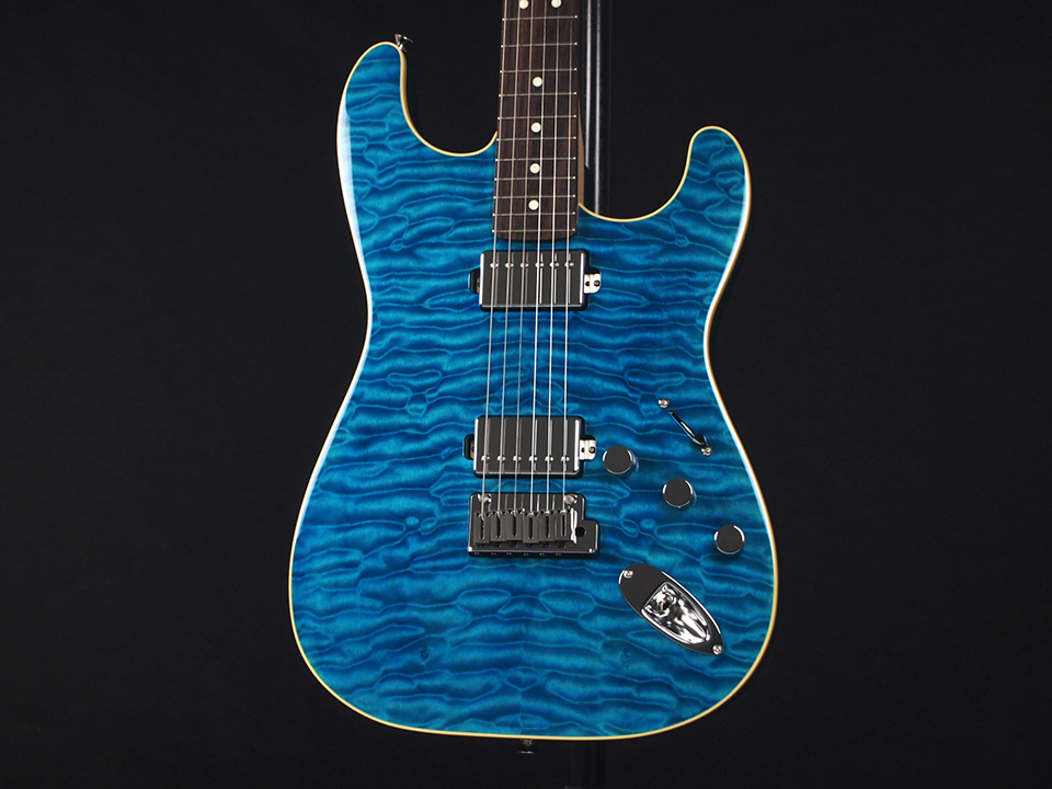 Fender FSR Made in Japan Modern Stratocaster Quilt HH Caribbean Blue Trance  税込販売価格 ¥ 158,000- 中古 美しいキルトトップを使用した限定モデル ！現代のプレーヤーに最高峰のプレイアビリティとトーンを提供するために開発されたモダン・シリーズ。未使用に近い ...