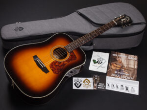 Epiphone Songwriter DLX ソングライター DS-240 MEMOIR D-20 D-120 D-240E Antique Sunburst Burst Dreadnought