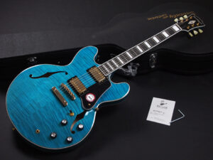 エクセルバート standard es-335 semi Hollow FGN Fujigen made in 日本製 momose Deviser Aquamarine Blue 青 ブルー アクア