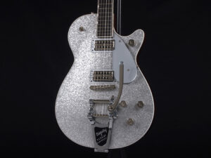 Gretsch G6129T Players Edition Jet FT with Bigsby Silver Sparkle ソニックス特価  ￥238,000- 中古 仕様感の極めて少ない美品中古です。プレイヤーシリーズのシルバージェットが入荷！ « 浜松の中古楽器の買取＆販売  ギターとリペア(修理)の事ならソニックス