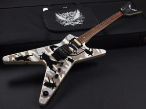 DEAN ML “DIME O FLAGE”【Dimebag Darrell Signature Model】 ソニックス特価 ￥86,800- 中古  ダイムバッグ・ダレルのトレードマーク”ML”！DIMEシルエットのカモフラージュ柄がクールな一本！ « 浜松の中古楽器の買取＆販売  ギターとリペア(修理)の事ならソニックス