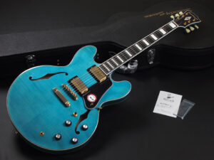 エクセルバート standard es-335 semi Hollow FGN Fujigen made in 日本製 momose Deviser Aquamarine Blue 青 ブルー アクア