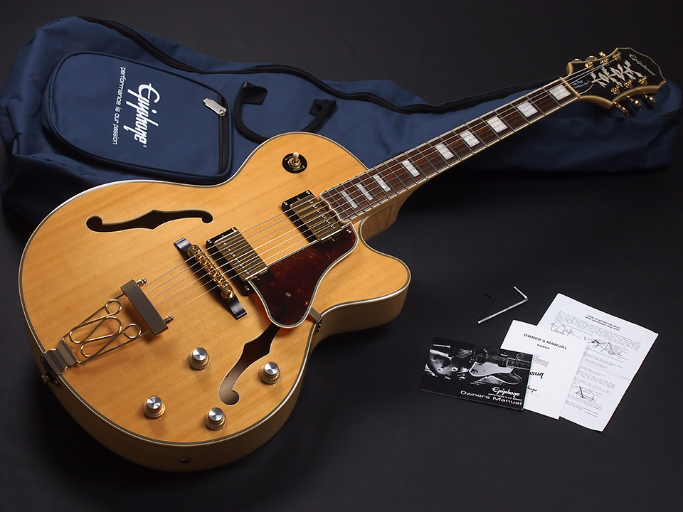 Epiphone Joe Pass Emperor II Pro Natural ソニックス特価 ￥59,800- 中古  コイルタップ機能も備えた”Pro-Bucker”ピックアップを搭載したモデル。ジャズギター入門者にオススメのフルアコです。お買い得中古品！ «  浜松の中古楽器の買取＆販売 ギターとリペア(修理)の事 ...