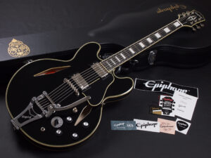 生形真一 ウブカタ シンイチ ES-345 335 Gibson 黒 エボニー Black Ebony ブラック セミアコ Nothing’s Carved In Stone ELLEGARDEN CTM