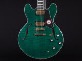 エクセルバート standard es-335 semi Hollow Fujigen made in 日本製 momose Deviser Transparent Green トランス グリーン 緑