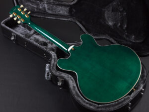 エクセルバート standard es-335 semi Hollow Fujigen made in 日本製 momose Deviser Transparent Green トランス グリーン 緑