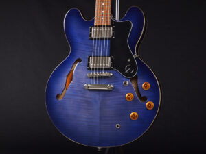 ES-335 Pro LTD アクアマリン iguana Blue Green Burst Sheraton Riviera ドット セミアコ AQM AM アクア 青 ブルーベリー バースト DLX