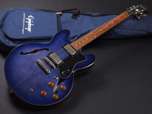 ES-335 Pro LTD アクアマリン iguana Blue Green Burst Sheraton Riviera ドット セミアコ AQM AM アクア 青 ブルーベリー バースト DLX