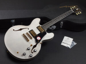 エクセルバート standard es-335 semi Hollow Fujigen made in 日本製 momose Deviser 白 TV White ジャズ jazz blues CTM