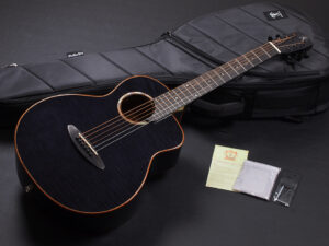 アヌエヌエ ミニ 小型 スモール ギター トラベル small guitar travel gs mini Maple koa Taylor 女子 子供 女性 初心者 ブラック 黒 BLK BK EB