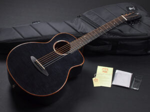 アヌエヌエ ミニ 小型 スモール ギター トラベル small guitar travel gs mini Maple koa Taylor 女子 子供 女性 初心者 ブラック 黒 BLK BK EB