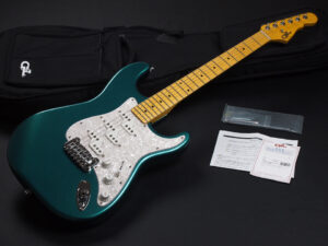 トリビュート MIJ Stratocaster Fender st62 60s コマンチ コマンチェ Legacy S-500 ストラトキャスタ－ エメラルド ブルー Green グリーン 緑 青