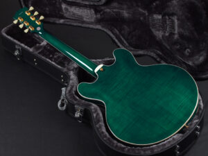 エクセルバート standard es-335 semi Hollow Fujigen made in 日本製 momose Deviser Transparent Green トランス グリーン 緑