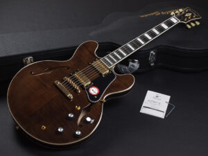 エクセルバート standard es-335 semi Hollow FGN Fujigen made in 日本製 momose Deviser Trans Black Brown ブラウン 茶色