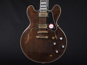 エクセルバート standard es-335 semi Hollow FGN Fujigen made in 日本製 momose Deviser Trans Black Brown ブラウン 茶色