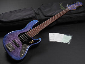 Fernder Jazz Bass 5弦 5String 5st Flame Maple FMT Blue Purple MIJ Japan 日本製 国産