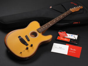 American プレイヤー アコースタソニック テレキャスター エレアコ ブロンド 薄型 thin body Godin A6 taylor T5 King Gnu 常田大希 MIYAVI ミヤビ