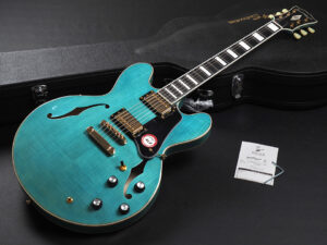 エクセルバート standard es-335 semi Hollow FGN Fujigen made in 日本製 momose Deviser Aquamarine Blue 青 ブルー アクア